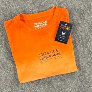 Castore Oracle Red Bull Racing Max Verstappen MV1 F1 Mens M Orange Shirt NWT